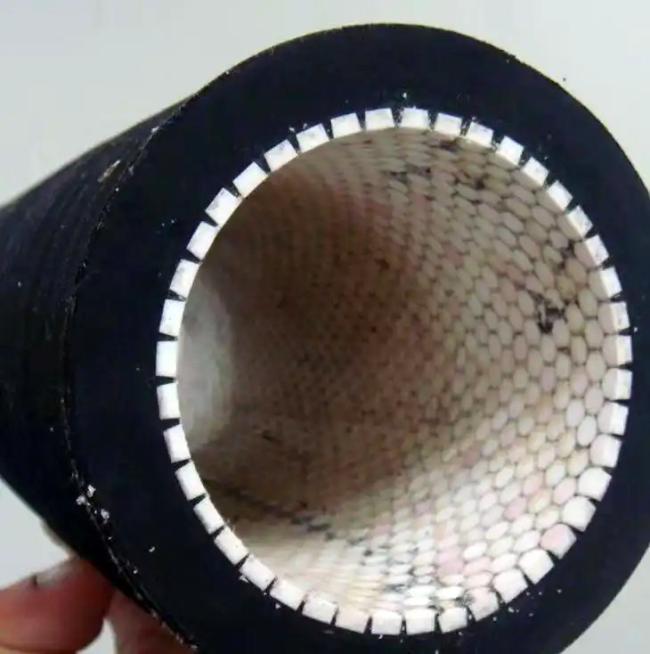 Ceramic hose pipe close-up detail