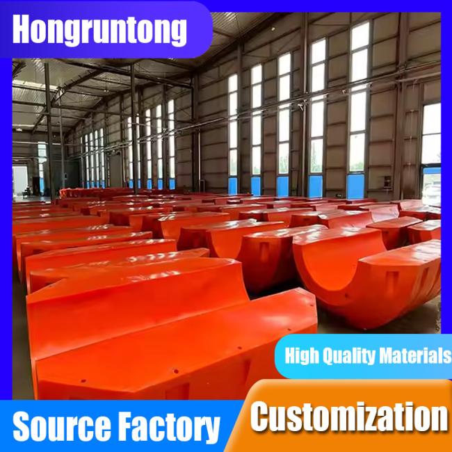 Hose Float installation on dredging pipeline