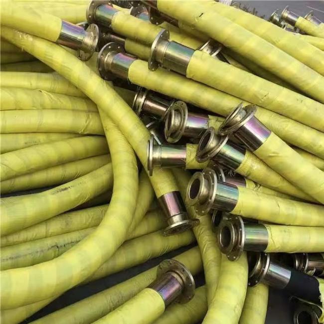 Rotary drilling hose in industrial application setting