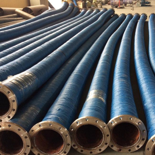 Dredge hose connection details and flange system
