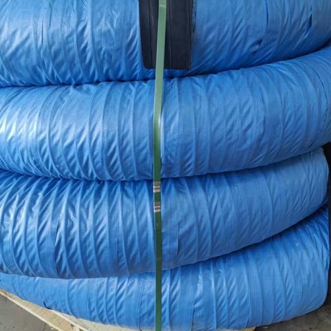 Close-up view of hose construction