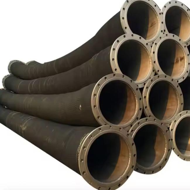 Close-up view of hose construction