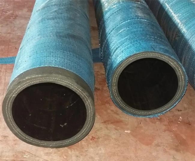 Mining hose close-up showing durable rubber construction
