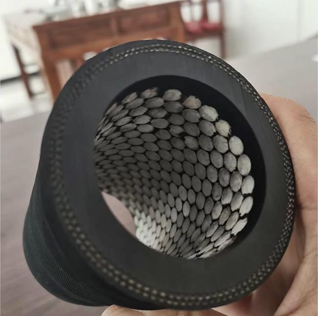Ceramic hose cross-section showing construction