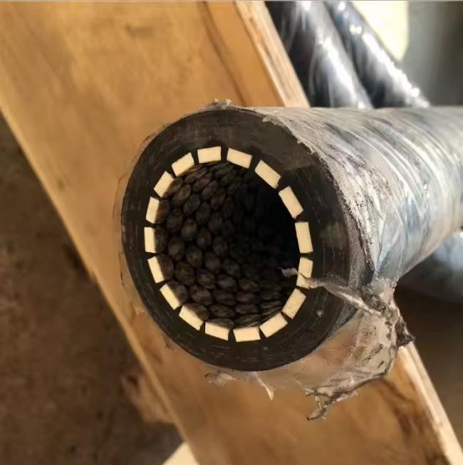 Hose installation in industrial setting