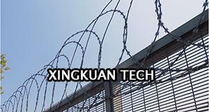 BTO-10 hot dipped gal flat wrap razor wire in panel used on fence top 4