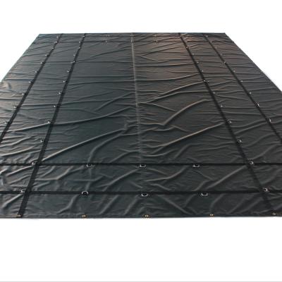 China Waterproof PVC Truck Cover 24ft X 27ft PVC Vinyl Steel Tarps For Flat Bad Truck for sale