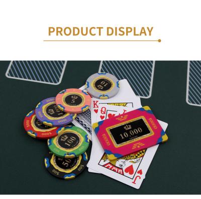 China Fichas de póker de juego de casa de nailon con etiqueta adhesiva de fichas de póker RFID personalizada profesional en venta