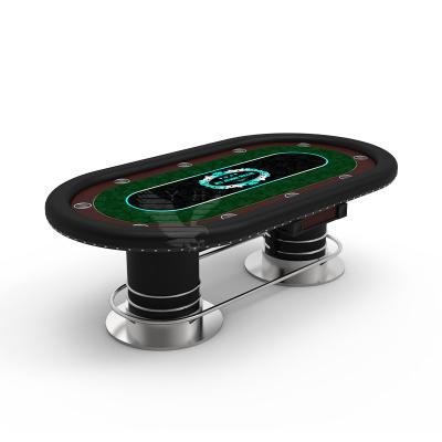 China OEM / ODM Luxury Casino Poker Table 102 Inch For Texas Hold'em for sale