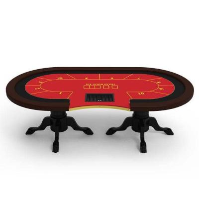 China Personalize Casino Poker Table With Custom Cup Holders For Gaming Setup for sale