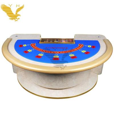 Chine YH Poker Club Casino Table de Blackjack Table de poker de style de casino en bois à vendre