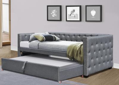 China Upholstered Trundle Daybed Unique Design Advanced Features Affordable Fabric. for sale
