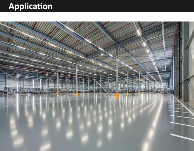 Tri proof light tube in commercial installation scene