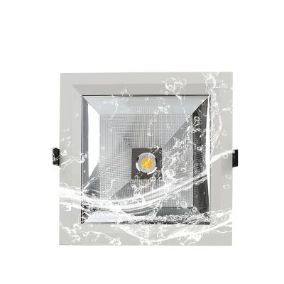 China COB Square LED Downlight IP65 External Current LED Driver 10W 20W 30W 40W for sale