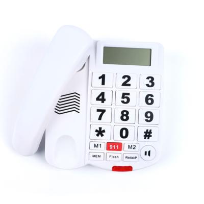 China Thunder Proof Big Button Telephone LCD Backlight RoHS Caller ID Telephone for sale