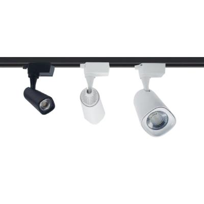 China Neutral White 3 Spot Track Light Hook Up Structure Rail Track Spotlight for sale