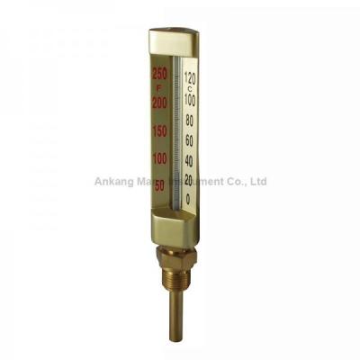 China TG-032 Brass stem glass thermometer for sale