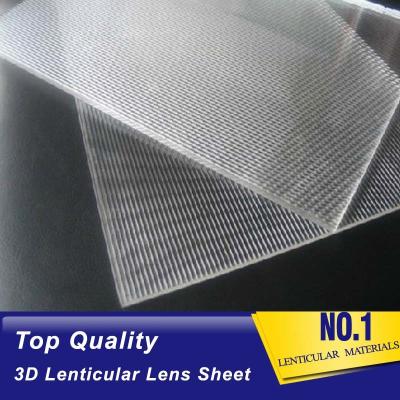 China PLASTIC LENTICULAR wholesale 25 lpi lenticular grating plate three-dimension 3d ps plastic lens sheet lenticulars for sale