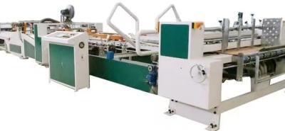 China Corrugated Automatic Carton Folding And Gluing Machine In Line Case Maker for sale