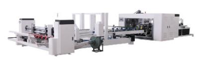 China Carton Folder Gluer Stitching Machine Corrugated Semi Automatic Gluing Machine for sale