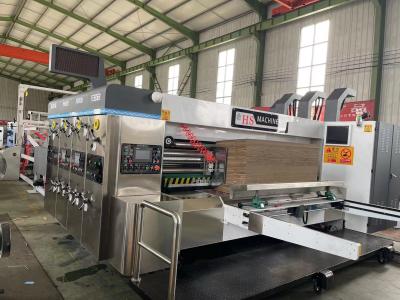 China Durable Carton Box Making Machine Rubber Shaft Axial Moving 40mm Automatically en venta
