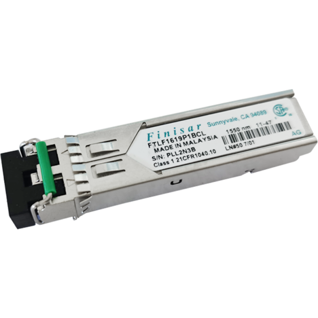 Finisar FTLF1619P1BCL Optical Fiber Transceiver Module - side view
