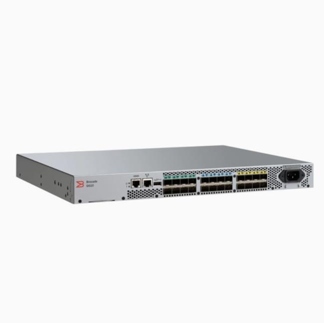Brocade G610 32GB 24 Port Switch side view
