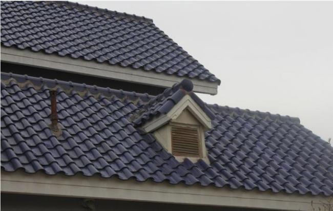 S Type Glossy Ceramic Roof Tiles House Glazed 220mm Grey Clay Roof Tiles 7