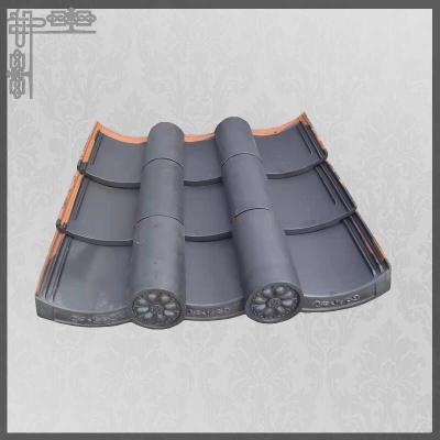 China Asian Style Ceramic Japanese Roof Tiles Temple 310mm Traditional for sale