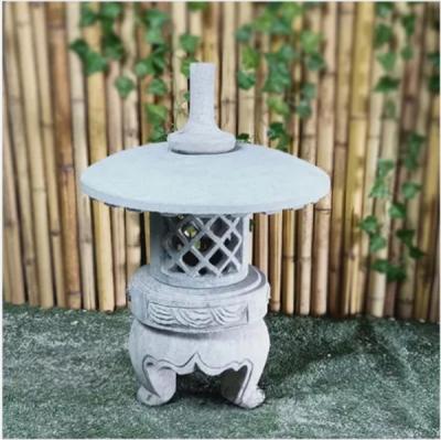 China Outdoor Garden Decorative Stone Japanese Lantern Handmade en venta