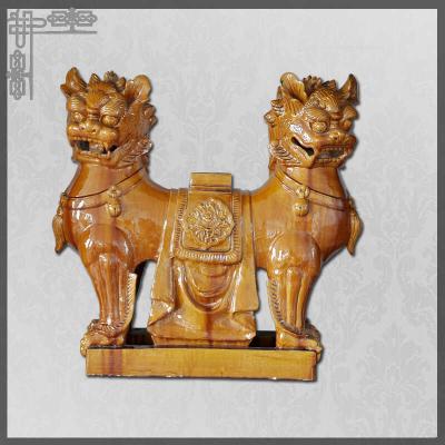 China Customizable Chinese  Roof Animals Lion Yin And Yang Fengshui Function Ornament for sale