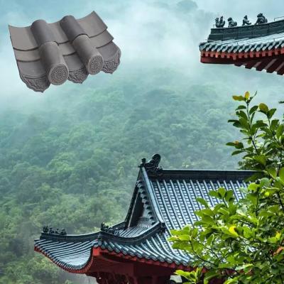 China frost resistance Asian Japanese Style Roof Tiles Unglazed Building Materials for sale