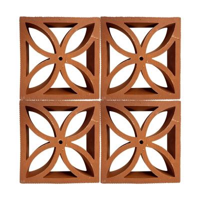 China Garden Wall Decorative Terracotta Bricks Perforated And Hollow Bricks 50mm 100mm for sale