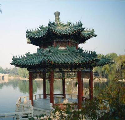 China Outdoor Anti Corrosive Wooden Garden Pavilion With 10 - 18 Seats for sale