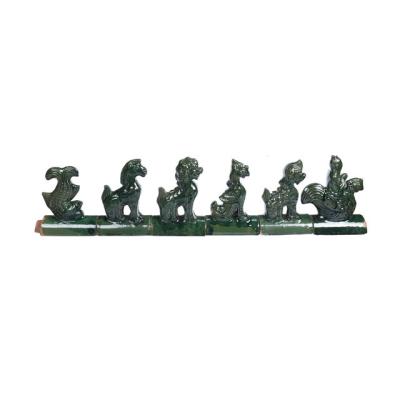 China Glazed Surface Antique Chinese Roof Tile Figures Decoration for sale