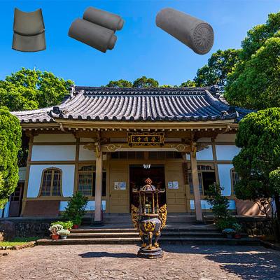 China Architectural Temple Japanese Clay Roof Tiles Antique for sale