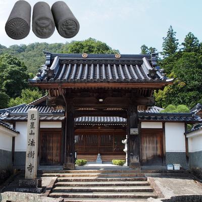 China Asian Style Japanese Roof Tiles Traditional Matte Grey Eaves for sale