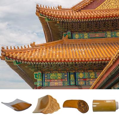 China 180x110mm Chinese Ceramic Tiles In Wooden Temple Building for sale