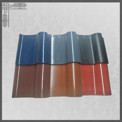 China Glossy Black Ceramic Roof Tiles House 220mm Glazed Villa Chinese for sale