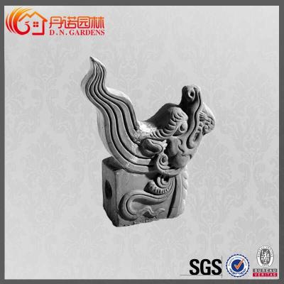 China Handmade Dragon Roof Ridge Tile Finial Ornament Traditional Legendary for sale
