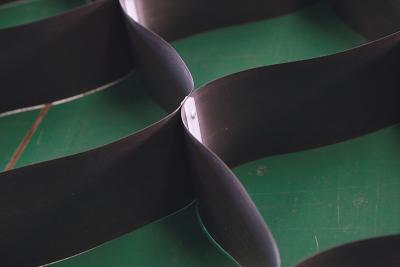 China HDPE Steel Plastic Riveted Geocell For Road Construction Confinement System for sale