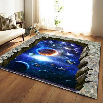 China Living room large carpet, bedroom floor mat, scenic, artistic, cute, non slip decorative, and cold insulation mat for sale