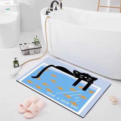China La alfombra de la prenda impermeable del cuarto de baño del terciopelo de la tecnología no desliza las mantas de la cocina en venta