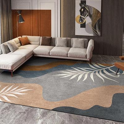 Chine Couverture adaptée aux besoins du client Crystal Velvet Carpet de impression simple de tapis de plancher de salon à vendre