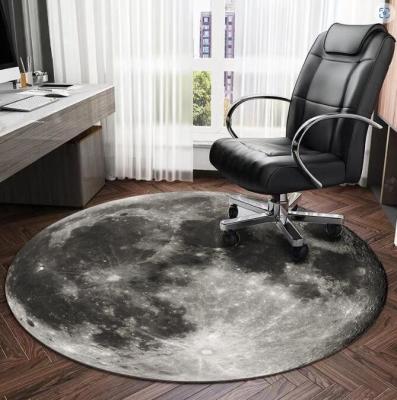 China Living Room Geometric Decorative Carpet Chair Floor Mat Round Computer Chair for sale