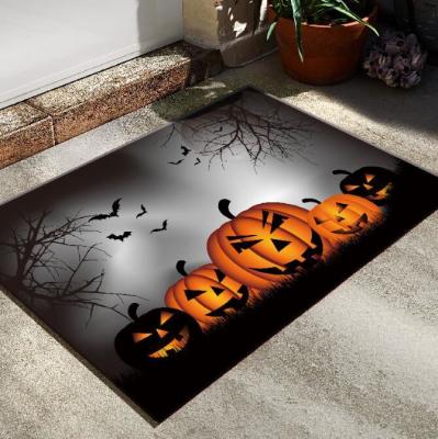 China Día especial de Halloween puerta de piso alfombra alfombra de cristal terciopelo rectángulo decoración del hogar en venta