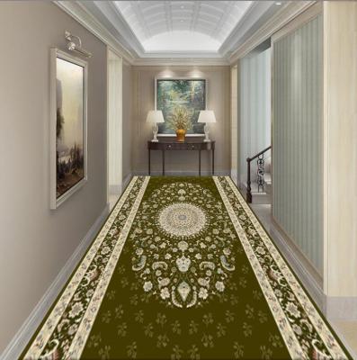 Chine Simple Polyester Fiber Custom Commercial Rugs Entrance Corridor Stairway Hotel Mat à vendre