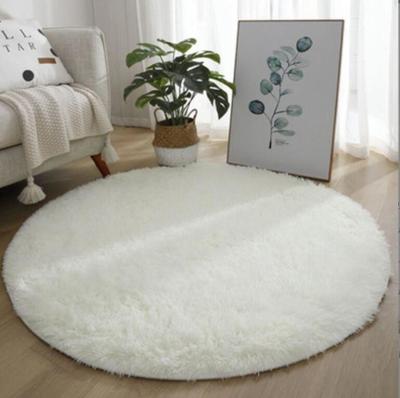 中国 Circle Silk Woollen Mixed Knitting Carpet Bedroom, Living Room Carpets 販売のため