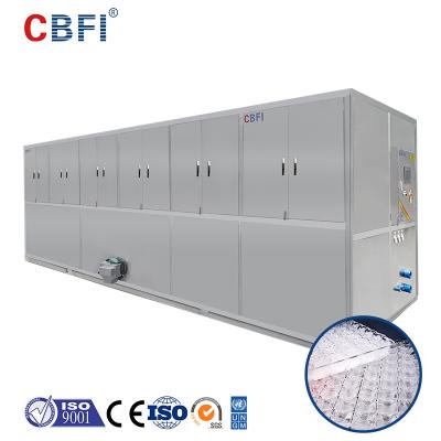 China Hotels Restaurants 10 Ton Ice Cube Machine PLC Control for sale