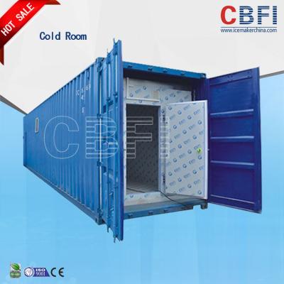China Color Steel Panels Sliding Door Container Cold Room -18 - -25 For Fish And Meat for sale